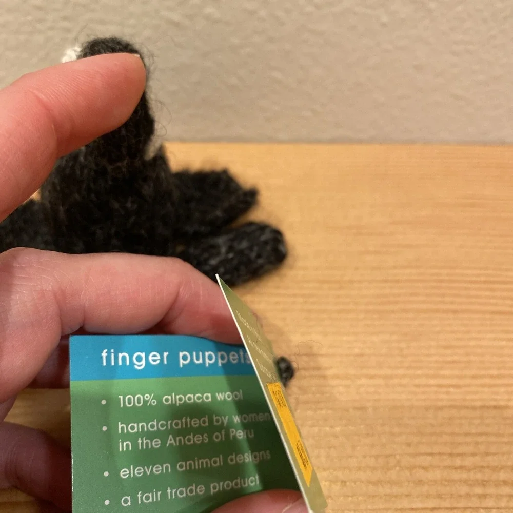 NWT Elephant Finger Puppet Alpaca 2006 NOS‎